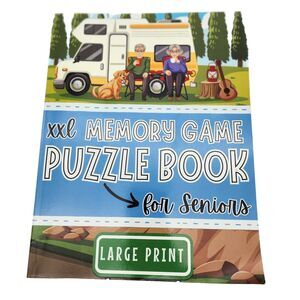 XXL Memory Game Senior Activity Book Puzzles, Brain Games, Large Print